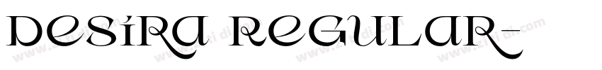 Desira Regular字体转换